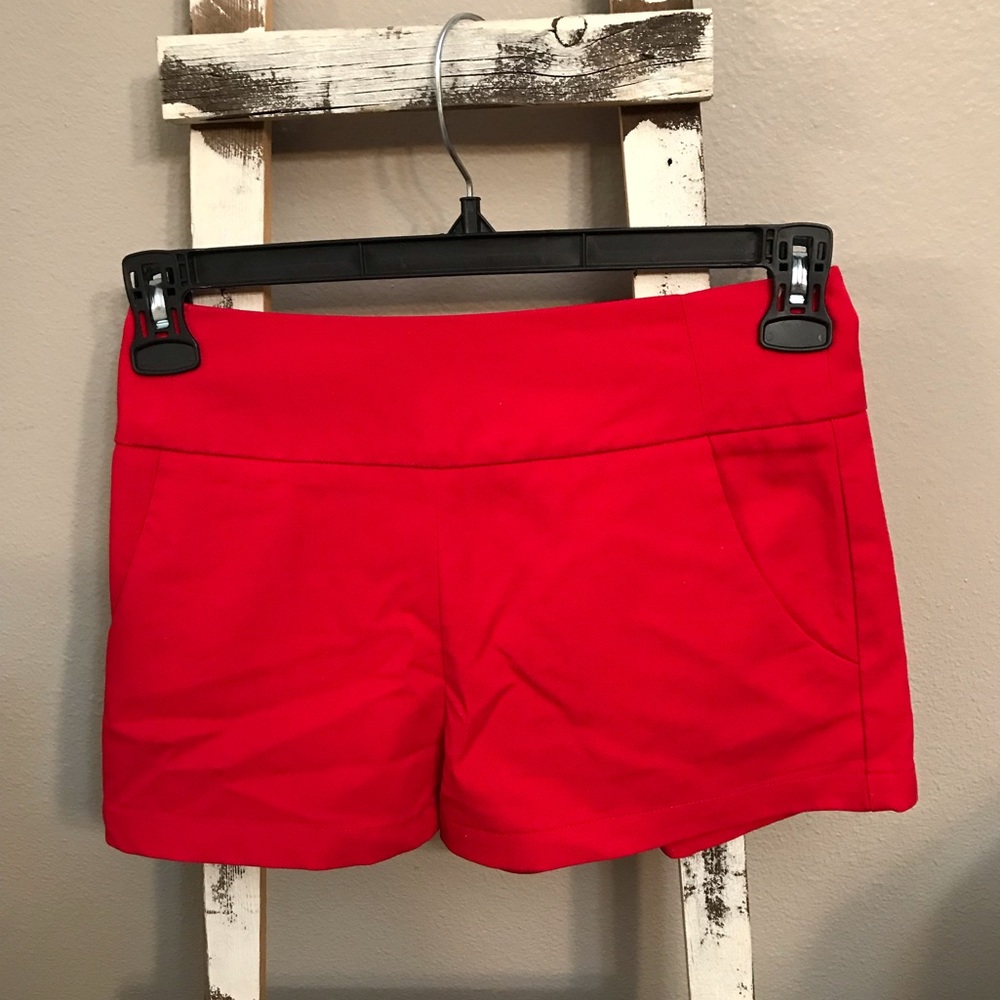 Forever 21- red high waisted shorts
